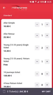 Rhônexpress Airport Lyon android App screenshot 2